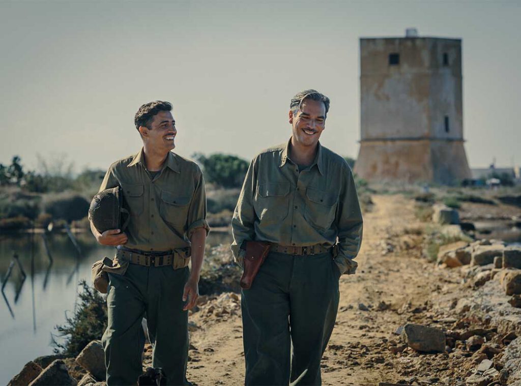 Scena del film in Guerra per amore