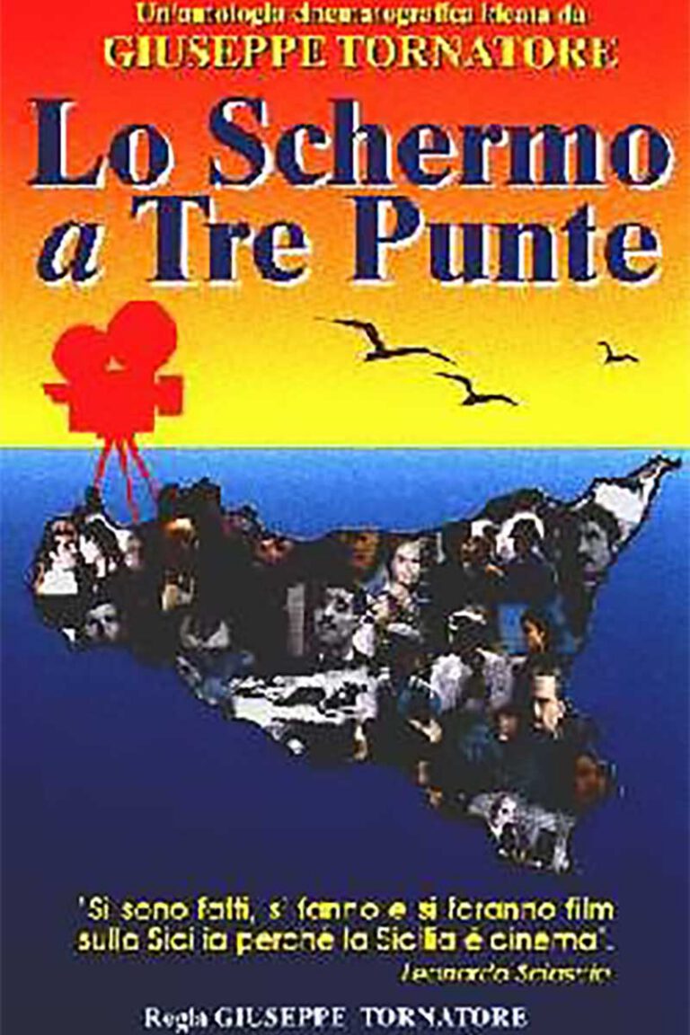Locandina del saggio cinematografico di Tornatore Lo schermo a tre punte