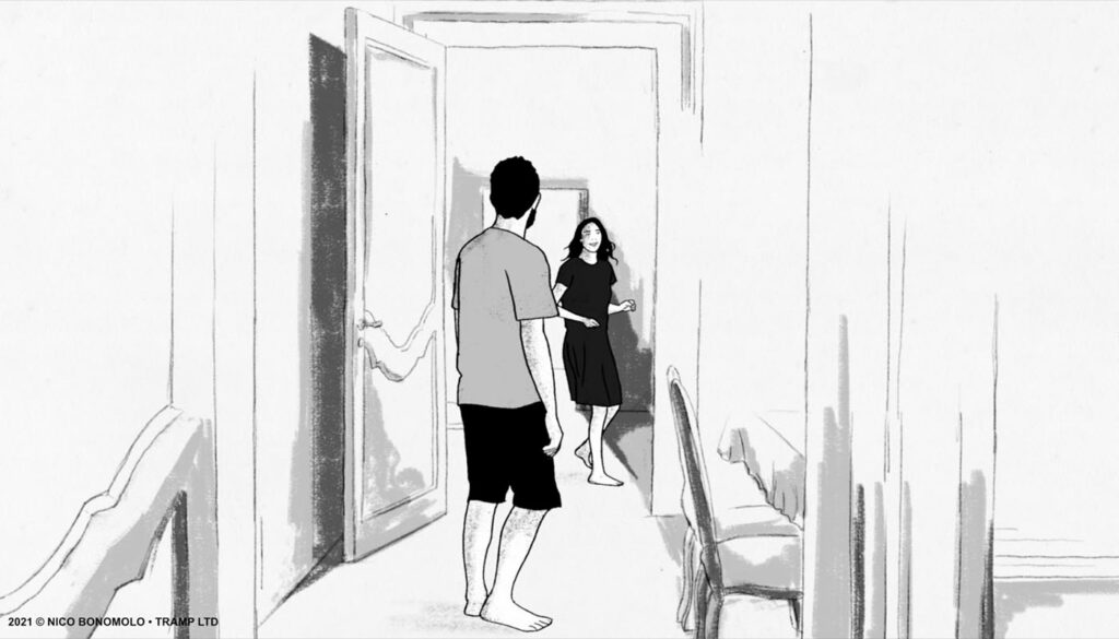 Scena del cortometraggio d'animazione Maestrale