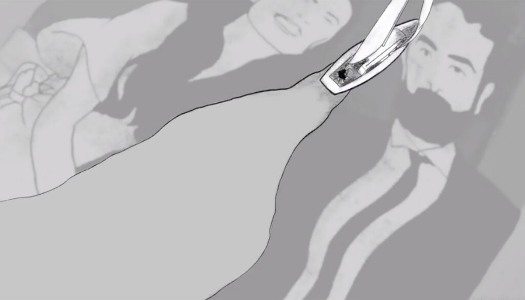 Scena del cortometraggio d'animazione Maestrale