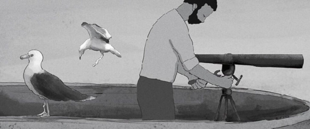 Scena del cortometraggio d'animazione Maestrale