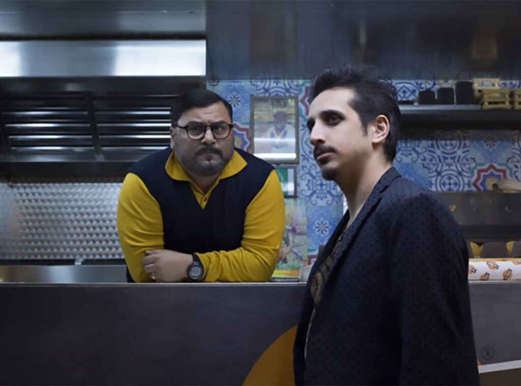 Scena del film Tuttapposto con Roberto Lipari